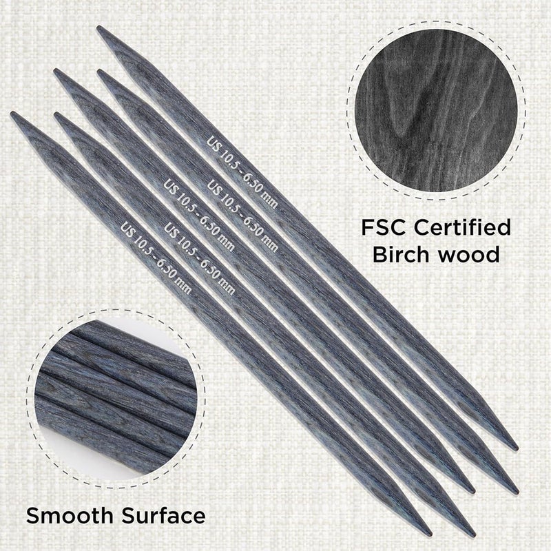 Knit Pro Dreamz Double Pointed Needles 5" (12.5cm) | US Size 10.5 (6.5mm) - Image 1